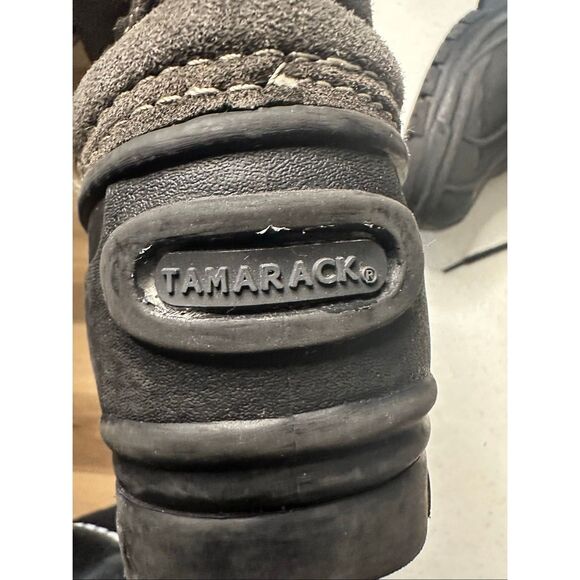 Tamarack Kid's Black Gray Ankle Thermalite DG-001 Duck Snow Boots Size 2 - Picture 5 of 7